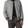 Checked Bomber Jacket - Black