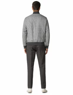 Checked Bomber Jacket - Black 9 Checked Bomber Jacket - Black -clothing Shop 50742 290 checked bomber jacket black fullbodyback