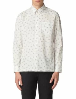 Long-Sleeved Archive Casino Shirt - Off-White