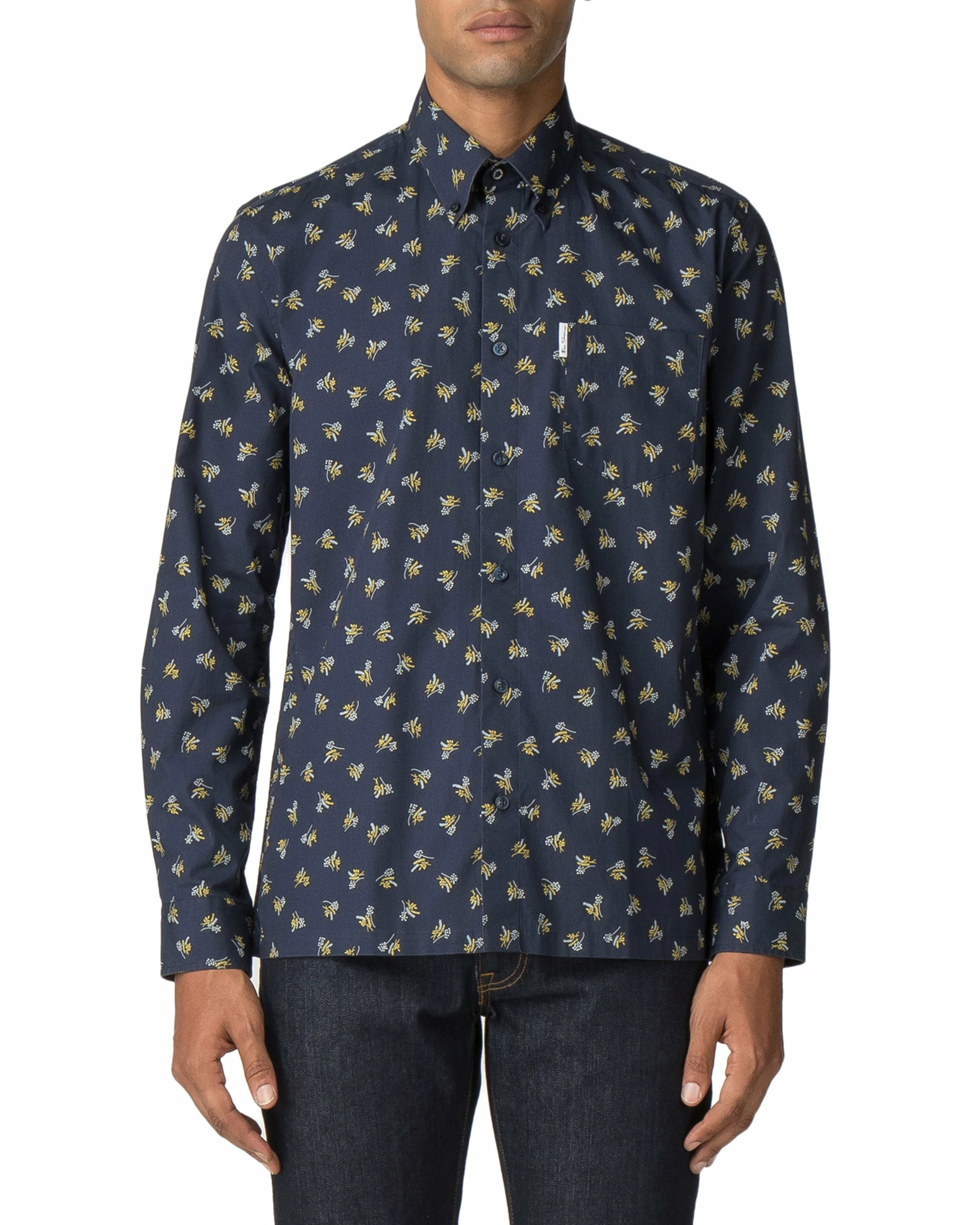 Long-Sleeved Archive Casino Shirt - Navy Blazer 1 Long-Sleeved Archive Casino Shirt - Navy Blazer