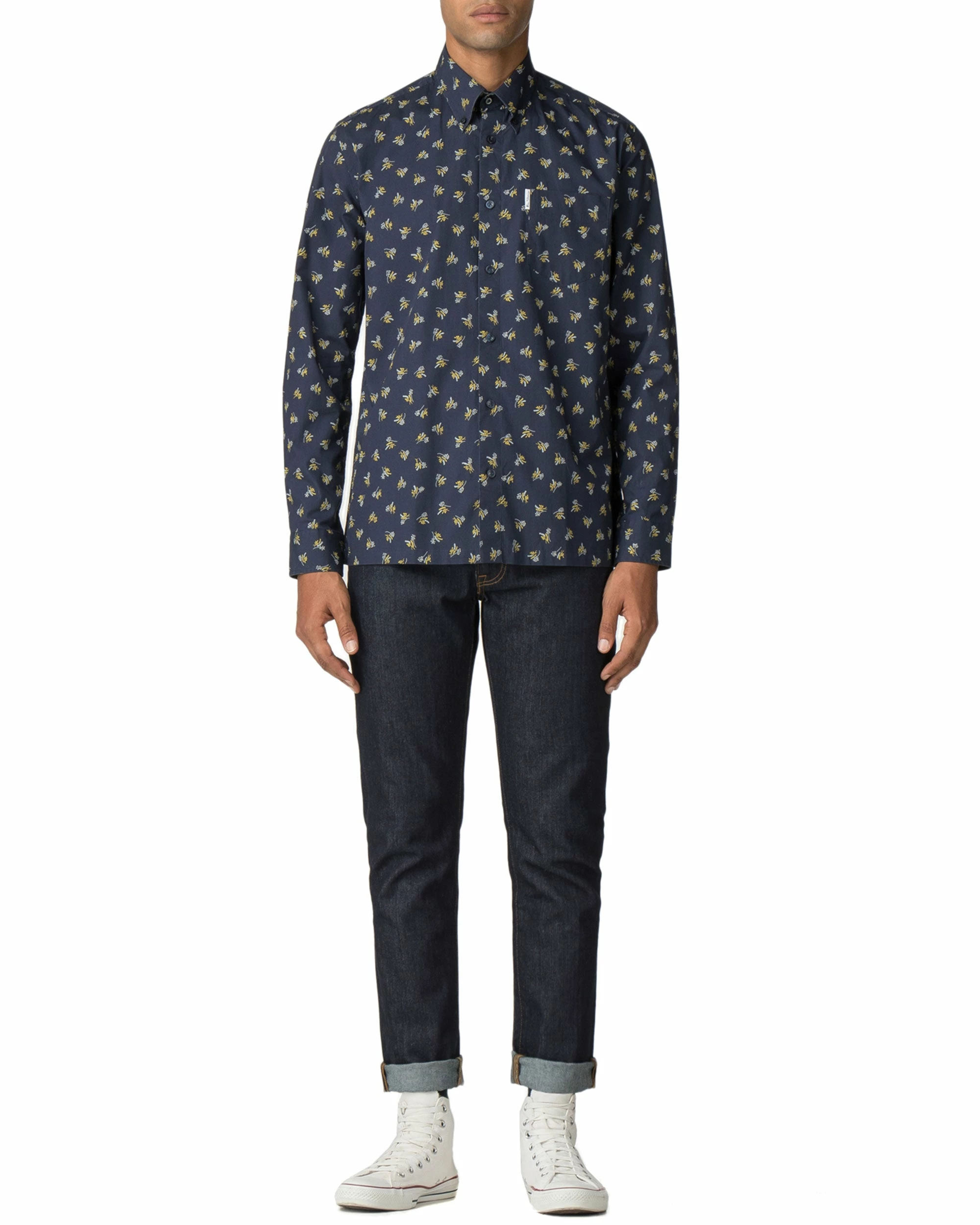 Long-Sleeved Archive Casino Shirt - Navy Blazer 2 Long-Sleeved Archive Casino Shirt - Navy Blazer - Image 2