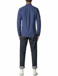 Long-Sleeved Keith Moon Text-Print Shirt - Navy Blazer -clothing Shop 52958 974 long sleeved keith moon text print shirt C