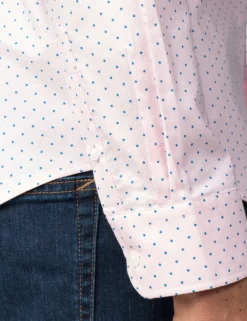 Long-Sleeve Polka Dot Oxford Shirt - Pink 11 Long-Sleeve Polka Dot Oxford Shirt - Pink -clothing Shop 54017 501 long sleeve polka dot oxford shirt pink sleeve
