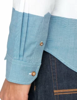 Long-Sleeve Pink White & Blue Striped Oxford Shirt - Pink 12 Long-Sleeve Pink White & Blue Striped Oxford Shirt - Pink -clothing Shop 54035 501 long sleeve pink white blue striped oxford shirt pink sleeve