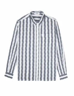 Long-Sleeve Archive Deerfield Shirt - Navy Blazer -clothing Shop 54197 25 long sleeve archive deerfield shirt navy blazer flatlay