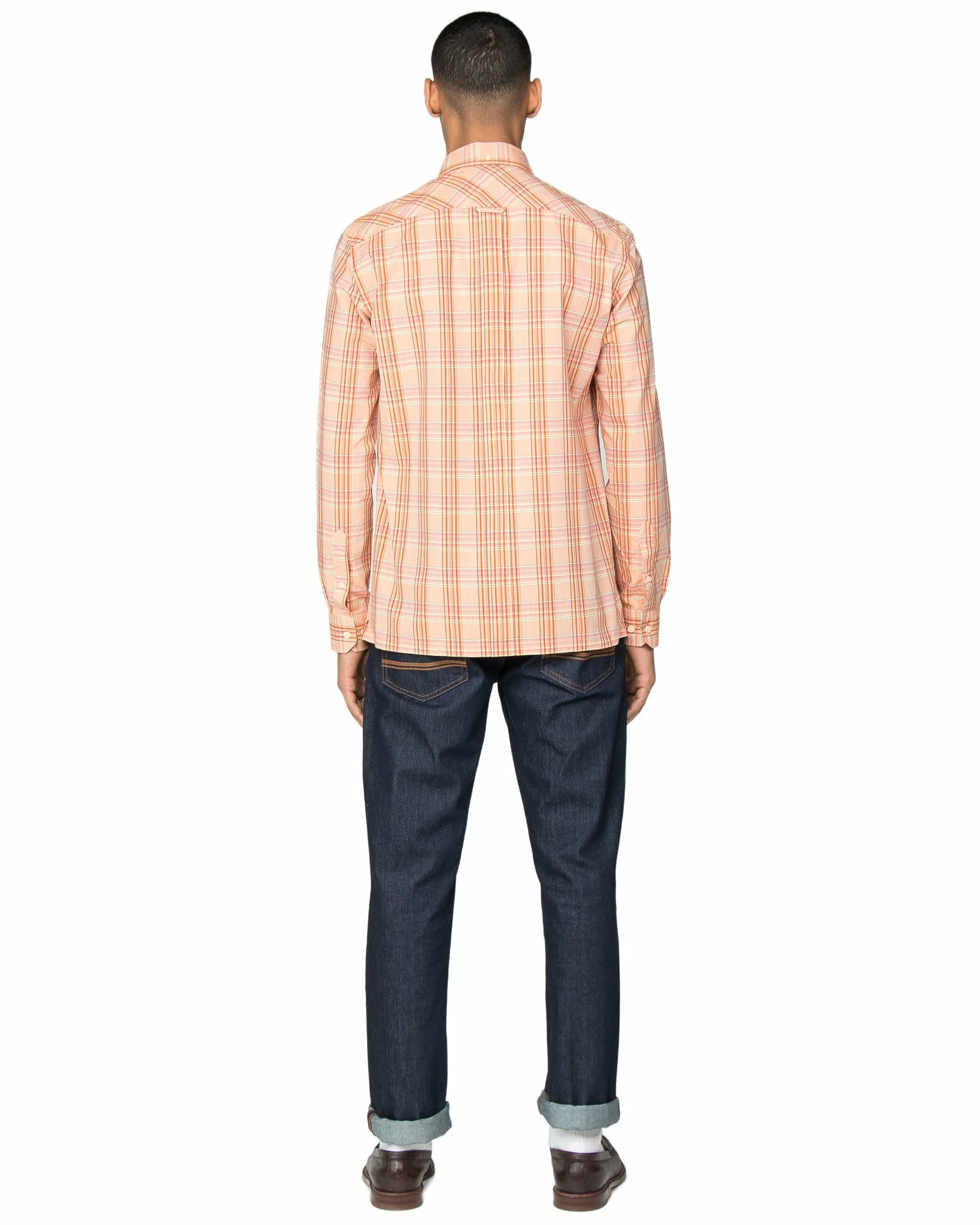 Long-Sleeve Archive Cambridge Shirt - Orange 8 Long-Sleeve Archive Cambridge Shirt - Orange - Image 8