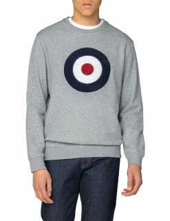 Applique Target Sweatshirt - Grey