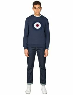 Applique Target Sweatshirt - Navy -clothing Shop 54218 25 applique target sweatshirt navy fullbody