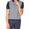 Micro-Geo Knit Polo Shirt - Navy