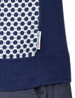 Micro-Geo Knit Polo Shirt - Navy -clothing Shop 54235 170 micro geo knit polo shirt navy tab