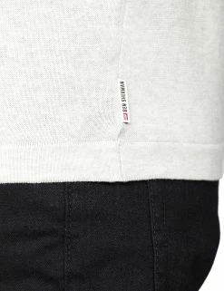 Button Through Knit Mod Polo - Ecru -clothing Shop 54242 021 button through knit mod polo ecru tagdetail