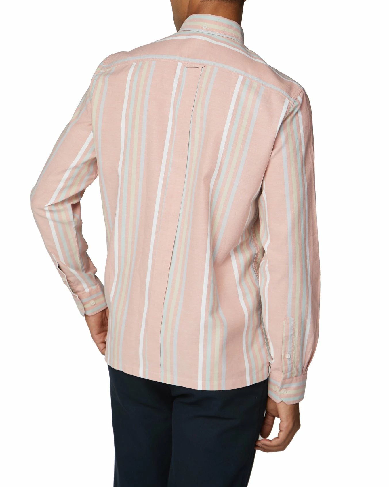 Long-Sleeve Archive Oxford Stripe Shirt - Light Pink 2 Long-Sleeve Archive Oxford Stripe Shirt - Light Pink - Image 2