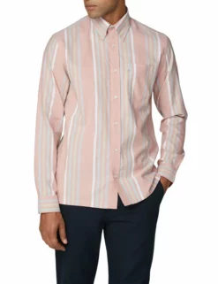 Long-Sleeve Archive Oxford Stripe Shirt - Light Pink