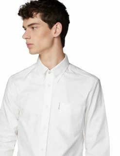 Long-Sleeve Archive Benny Shirt - White -clothing Shop 55921 10 long sleeve archive benny shirt white closeup