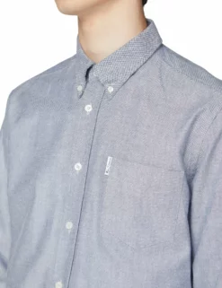Long-Sleeve Archive Benny Shirt - Navy -clothing Shop 55921 170 long sleeve archive benny shirt navy closeup