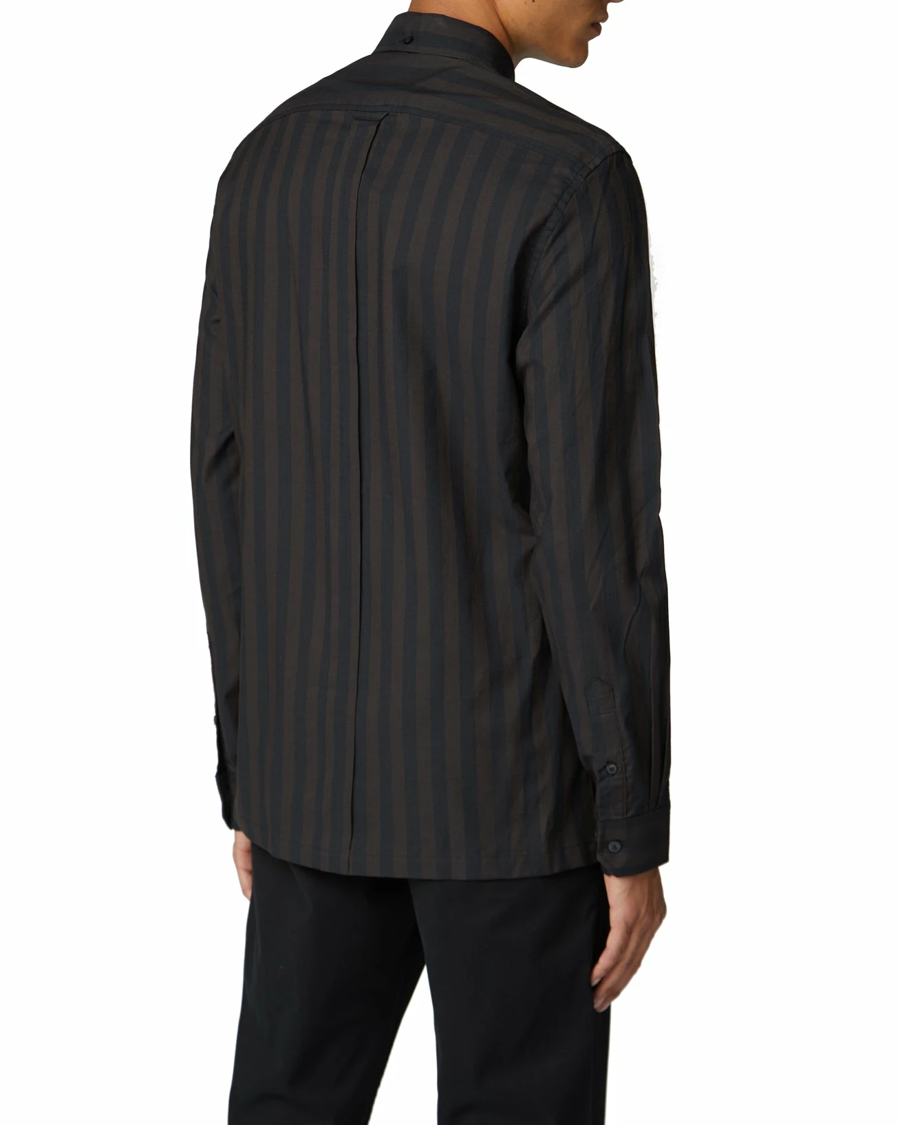 Long-Sleeve Archive Candy Stripe Oxford Shirt - Anthracite 2 Long-Sleeve Archive Candy Stripe Oxford Shirt - Anthracite - Image 2