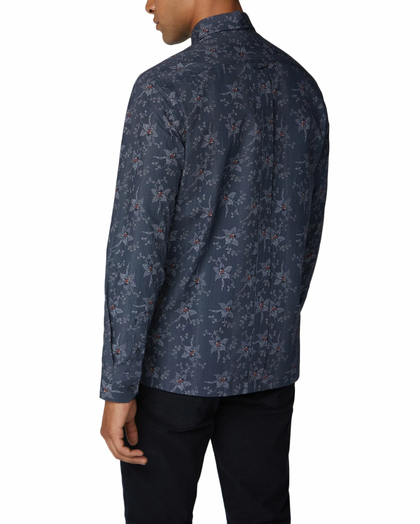 Long-Sleeve Archive Astoria Printed Shirt - Navy 2 Long-Sleeve Archive Astoria Printed Shirt - Navy - Image 2