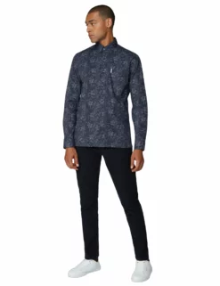 Long-Sleeve Archive Astoria Printed Shirt - Navy 6 Long-Sleeve Archive Astoria Printed Shirt - Navy -clothing Shop 58251 170 long sleeve archive astoria printed shirt navy fullbody