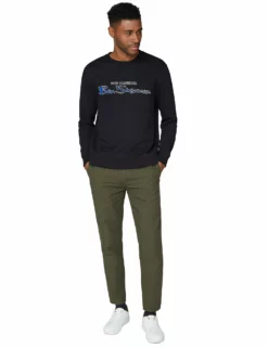 Crewneck Logo Sweatshirt - Anthracite -clothing Shop 58827 265 crewneck logo sweatshirt anthracite fullbody