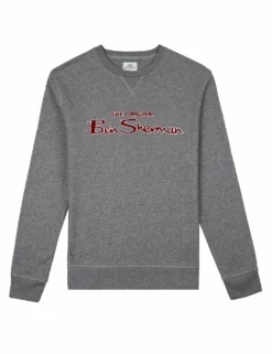 Crewneck Logo Sweatshirt - Aluminum -clothing Shop 58827 33 crewneck logo sweatshirt aluminum flat