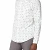 Long-Sleeve Conversational Print Shirt - Off White