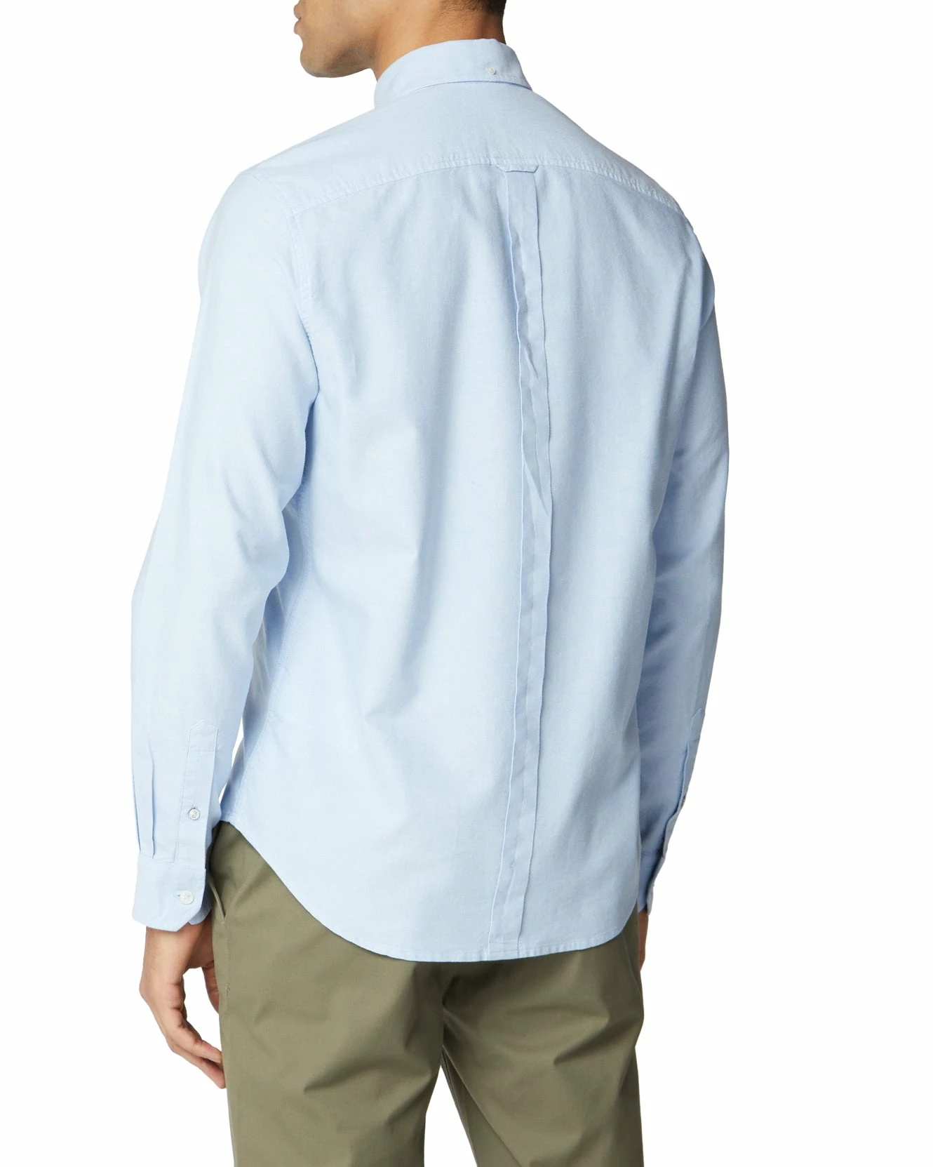 Long-Sleeve Signature Oxford Shirt - Sky 2 Long-Sleeve Signature Oxford Shirt - Sky - Image 2