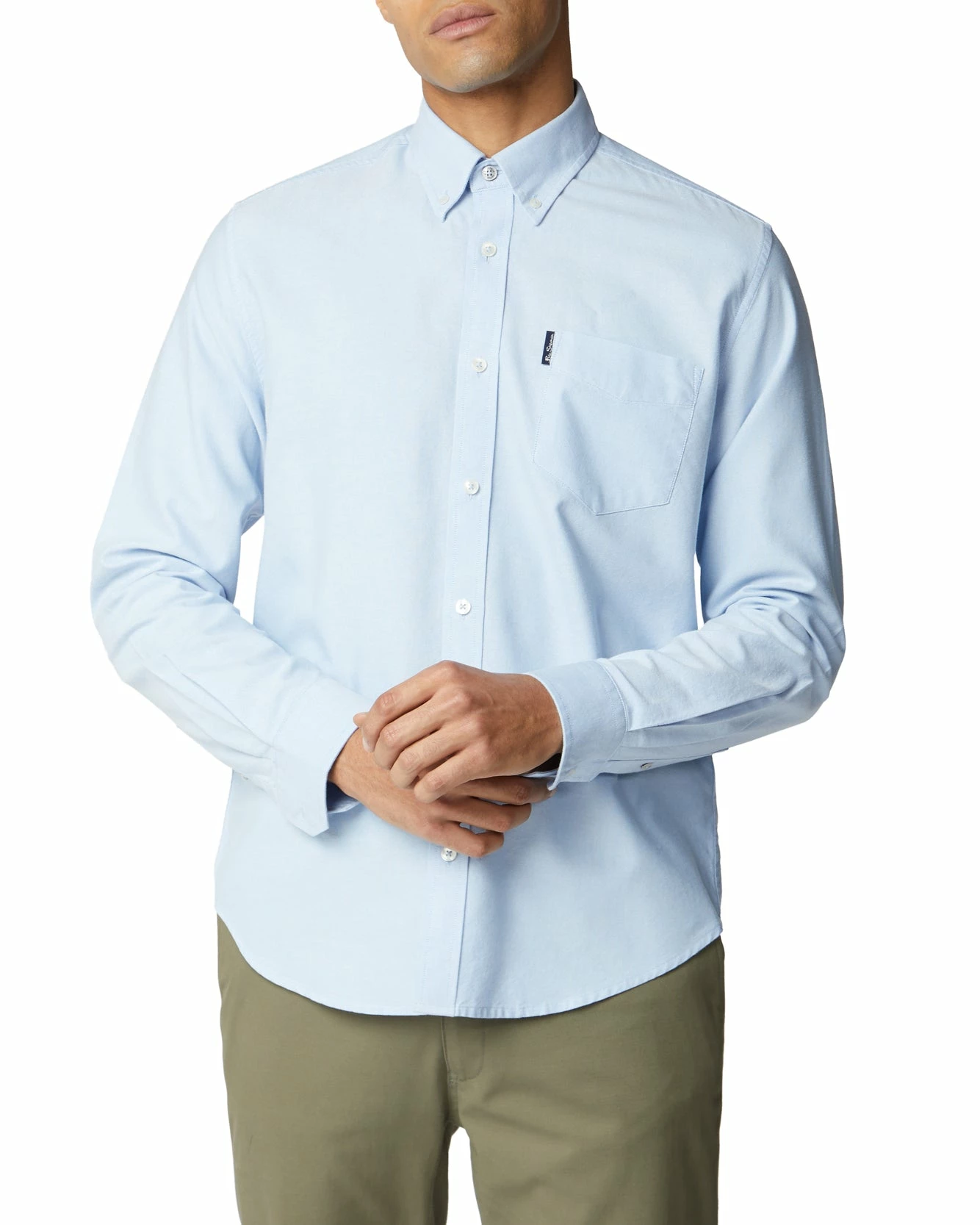 Long-Sleeve Signature Oxford Shirt - Sky 1 Long-Sleeve Signature Oxford Shirt - Sky