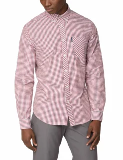 Long-Sleeve Signature Gingham Shirt - Red