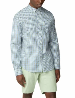 Long-Sleeve House Check - Blue