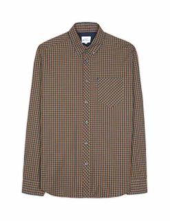 Long-Sleeve House Check Shirt - Gold Metal