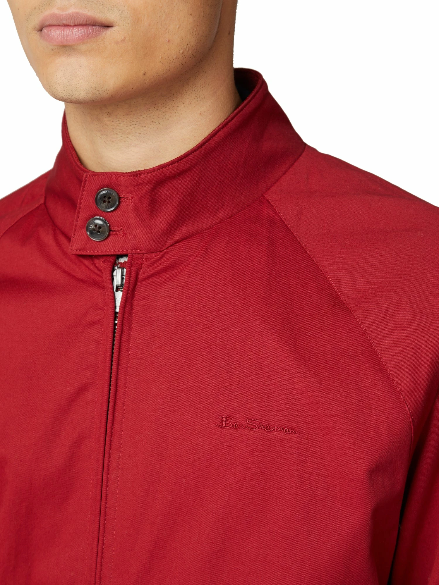 Signature Harrington Jacket - Red 3 Signature Harrington Jacket - Red - Image 3