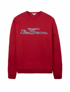 Signature Logo Sweatshirt - Red -clothing Shop 59337 550 signature logo sweatshirt red flat
