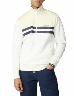 Color Block Tricot Jacket - Ivory