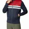 Color Block Tricot Jacket - Dark Navy