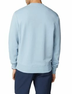 Cornelli Logo Sweatshirt - Dusky Blue -clothing Shop 59342 152 cornelli logo sweatshirt dusky blue back