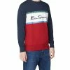 Color Blocked Logo Sweatshirt - Dark Navy