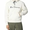 Embroidered Logo Hoodie - Ecru