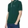 Textured Knit Polo Shirt - Trekking Green