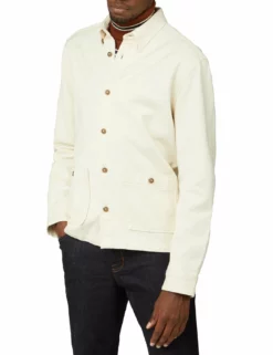 Raw Cotton Chore Jacket - Ivory