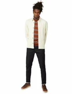 Raw Cotton Chore Jacket - Ivory -clothing Shop 61404 15 raw cotton chore jacket ivory full