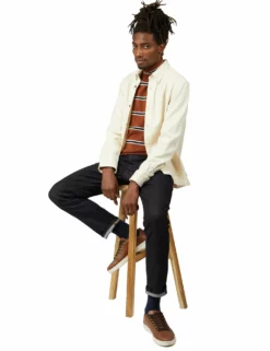 Raw Cotton Chore Jacket - Ivory -clothing Shop 61404 15 raw cotton chore jacket ivory styled