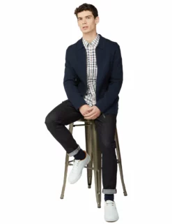 Oversized Stripe Check Shirt - Snow White -clothing Shop 61425 2 oversized stripe check shirt snow white styled