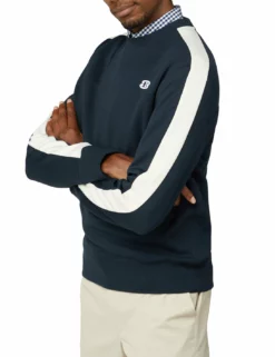 B By Ben Sherman Tricot/Loopback Mix Sweatshirt - Midnight