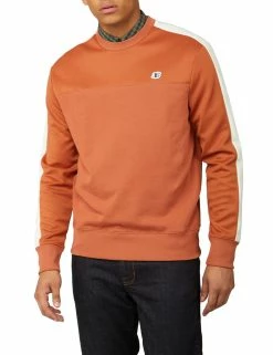B By Ben Sherman Tricot/Loopback Mix Sweatshirt - Sienna