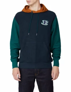 B By Ben Sherman Reverse Loopback Hoodie - Midnight