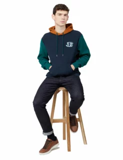 B By Ben Sherman Reverse Loopback Hoodie - Midnight -clothing Shop 61707 36 b by ben sherman reverse loopback hoodie midnight full