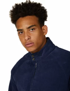 Cord Harrington Jacket - Ink -clothing Shop 61737 974 cord harrington jacket ink close up