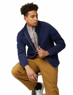 Cord Harrington Jacket - Ink -clothing Shop 61737 974 cord harrington jacket ink front full