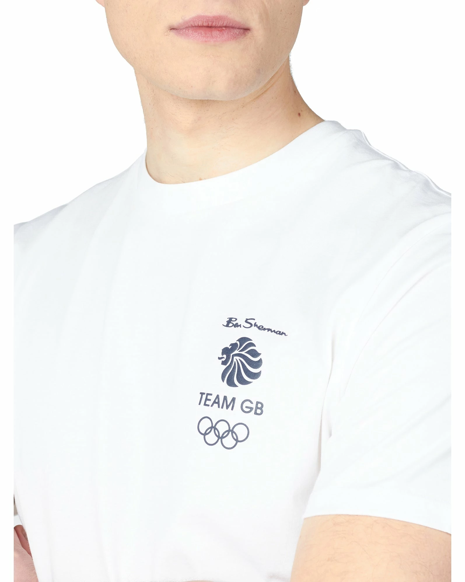 Team GB Men's Back-Print Graphic Tee - White 5 Team GB Men's Back-Print Graphic Tee - White - Image 5