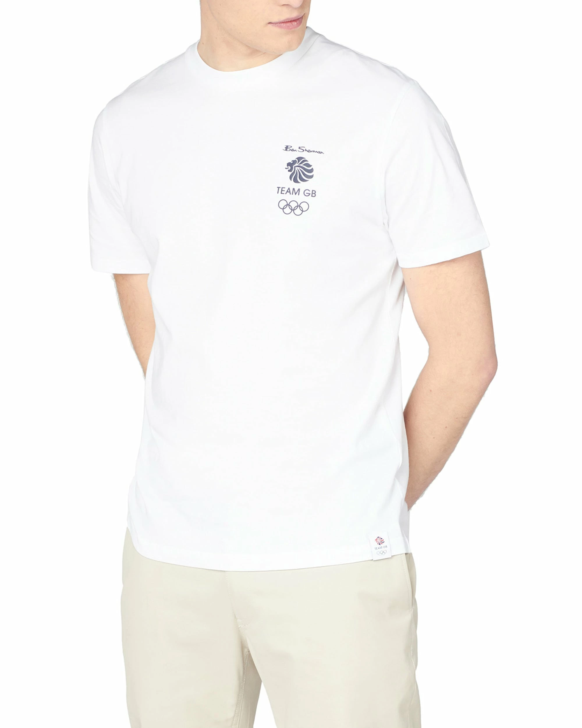 Team GB Men's Back-Print Graphic Tee - White 3 Team GB Men's Back-Print Graphic Tee - White - Image 3